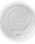 BioPak Plant Based Eco Lids (90mm) white