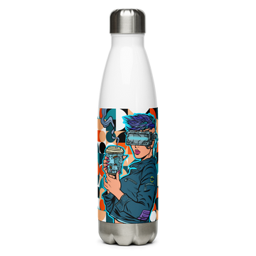 Stainless Steel Robo Girl Water Bottle