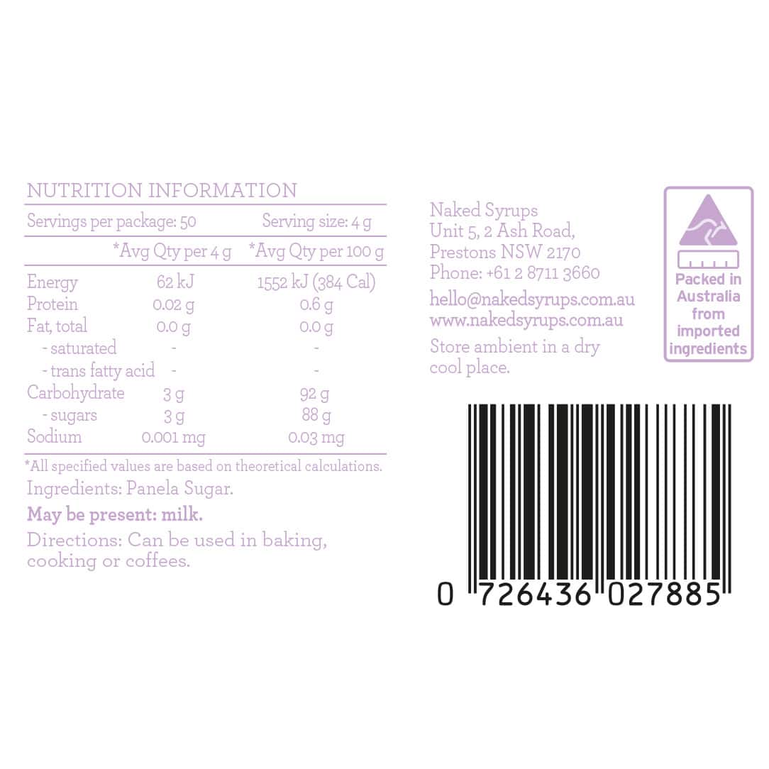 Naked Syrups Panela Sugar  1k