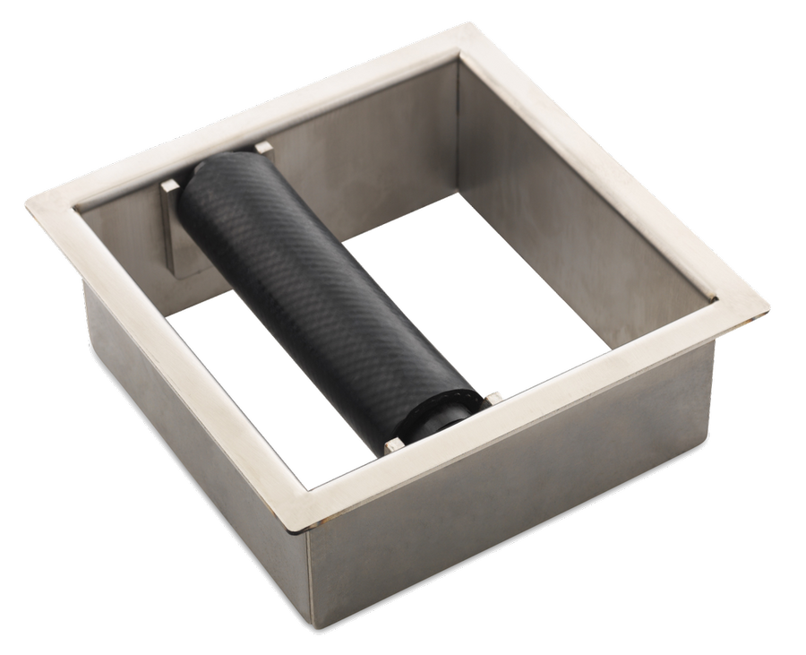 Bench Knockout Cafe Knockout in Bench Stainless Steel Chute – Complete Cafe Services