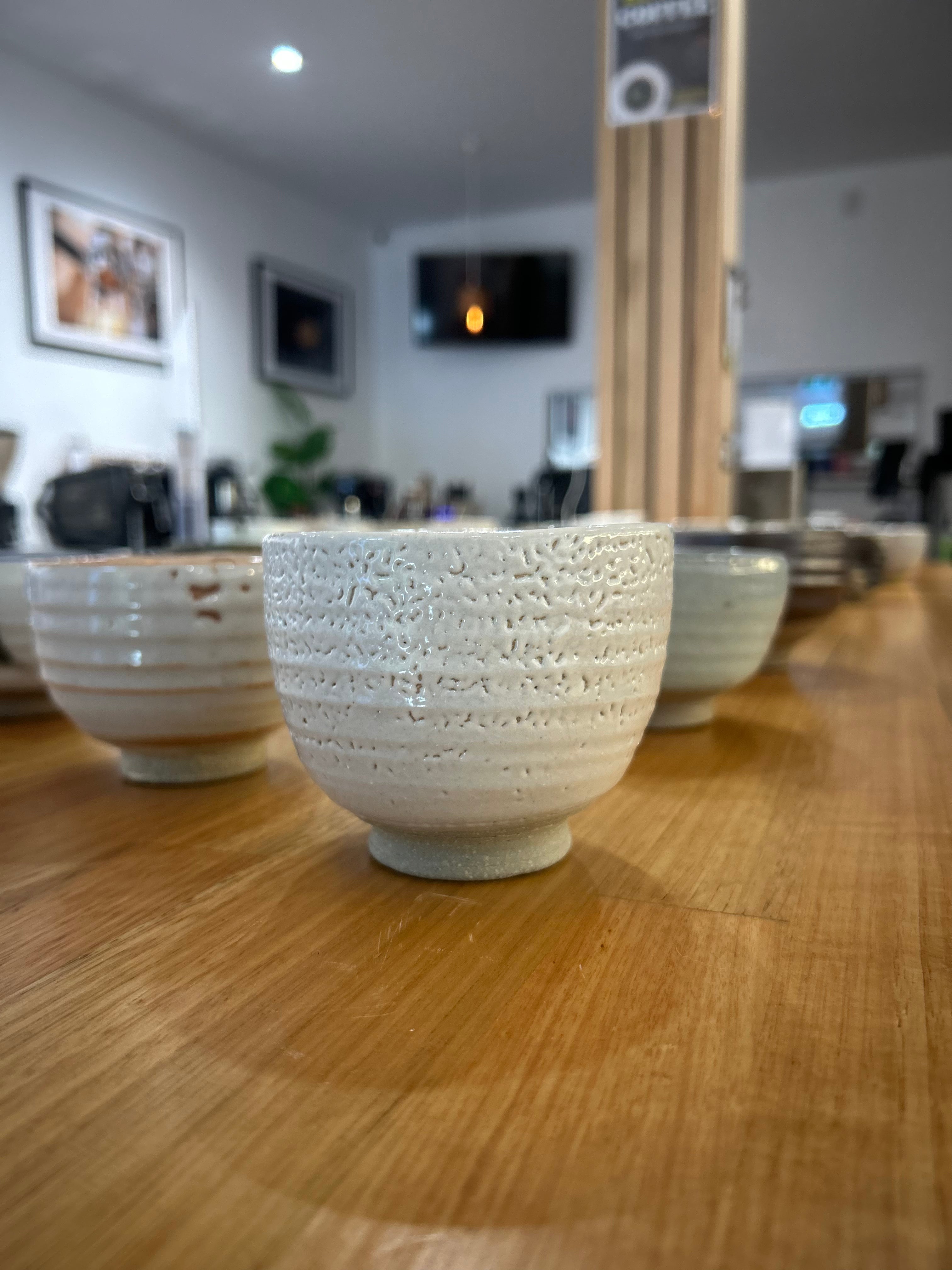 Handmade Ceramic Coffee Cups by Neville Assad-Salha
