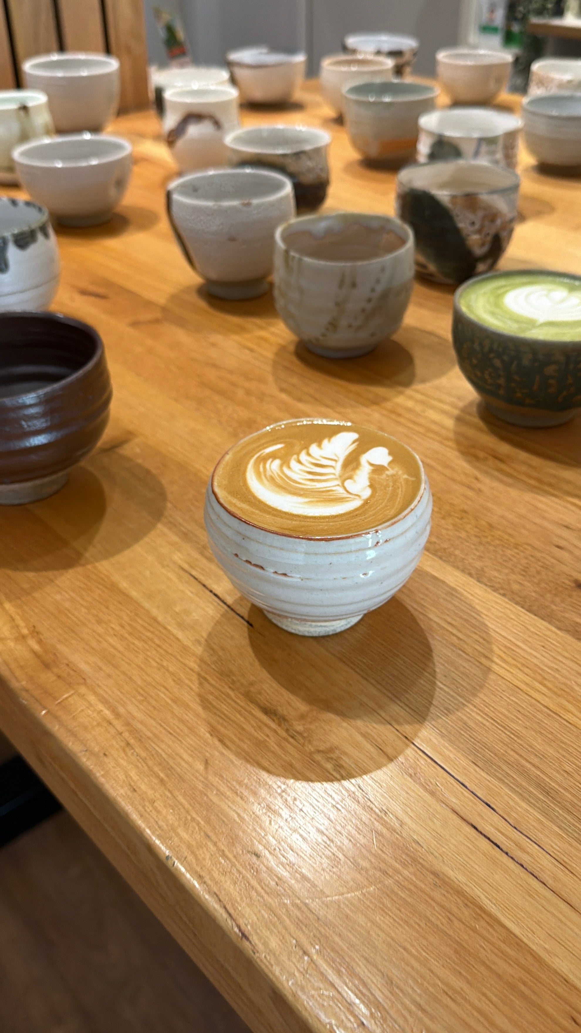 Handmade Ceramic Coffee Cups by Neville Assad-Salha
