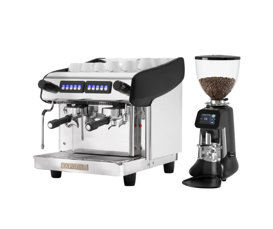 Compact 2 Group Coffee Machine & Grinder Hire