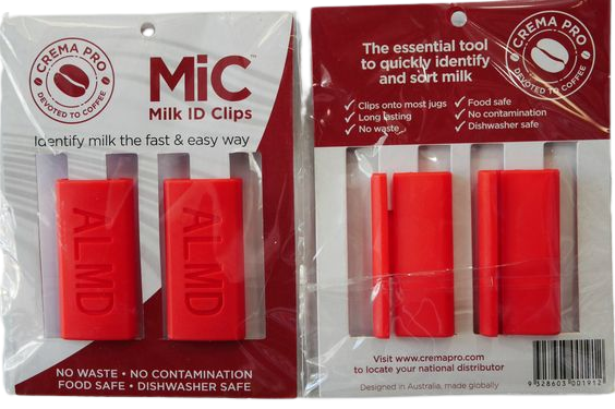 Milk Jug ID Clips Almond