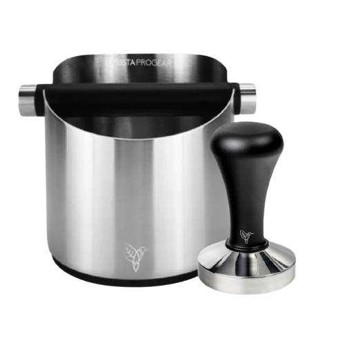 COMBO Silver Package Small Knock Box and Tamper*