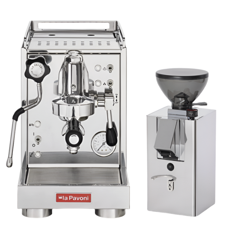 La Pavoni Cellini Mini & KUBE Grinder Package*