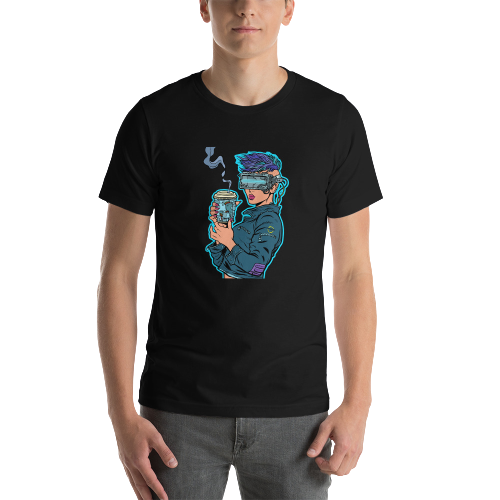 Cyber Coffee Girl T-shirt
