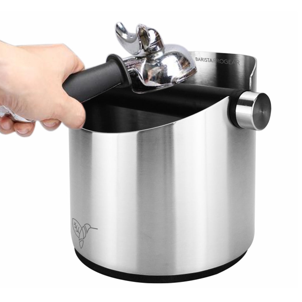 Barista Progear Silver Home Knock Bin