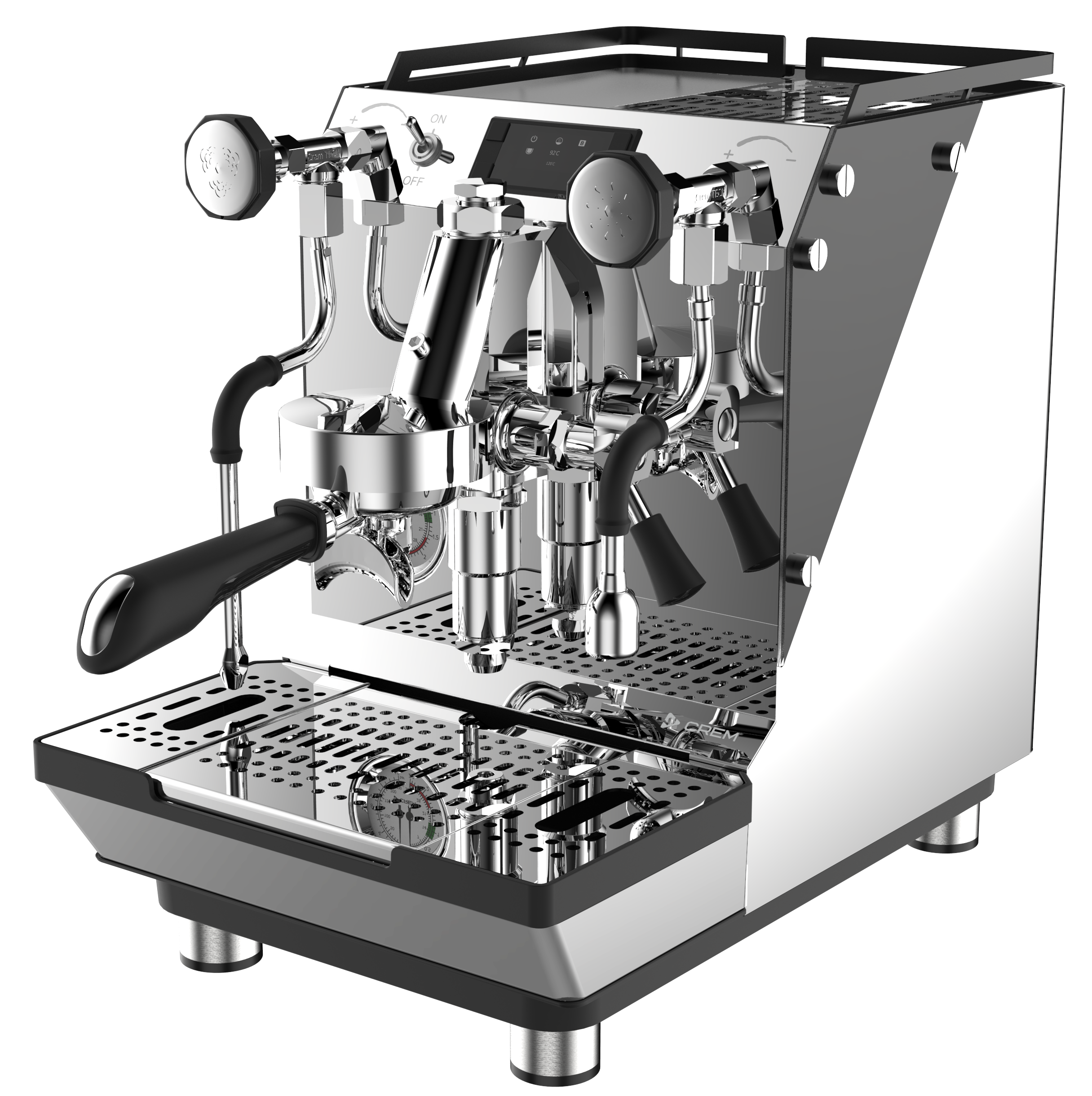 Crem ONE Dual Boiler Rotary Pump Pressure Profile PID