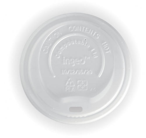 BioPak Plant Based Eco Lids (90mm) white