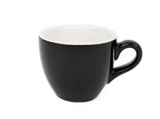 Black Cups 75ml Set of 6 Barista