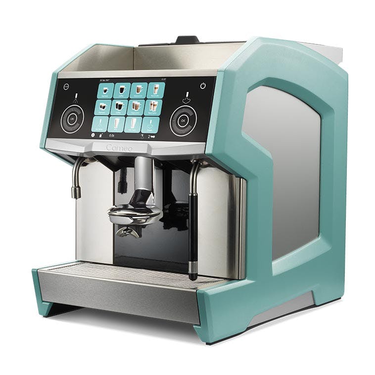 Eversys Cameo c'2m Ocean office coffee machine side