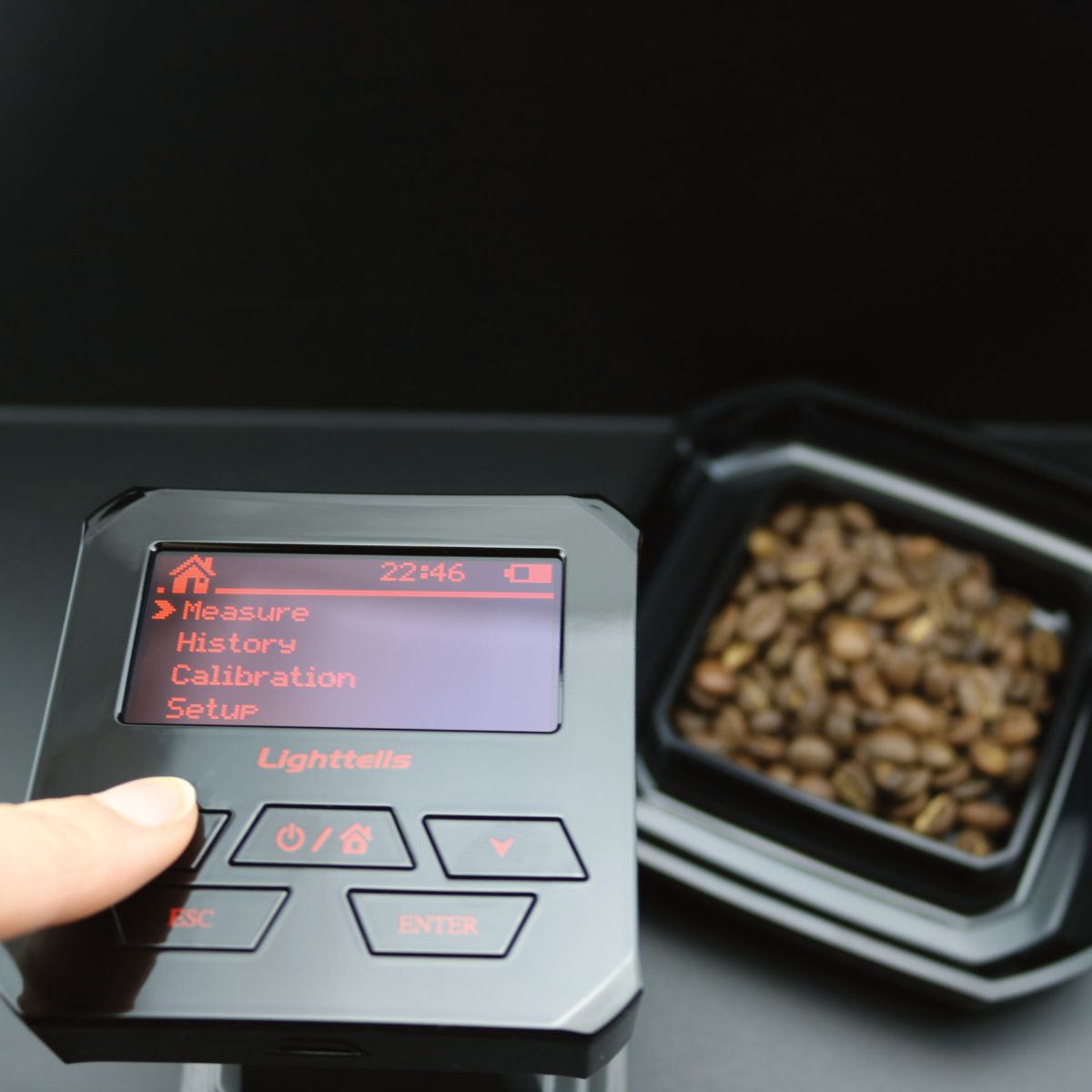 Coffee Roast Colour Analyser Plus Black Edition screen