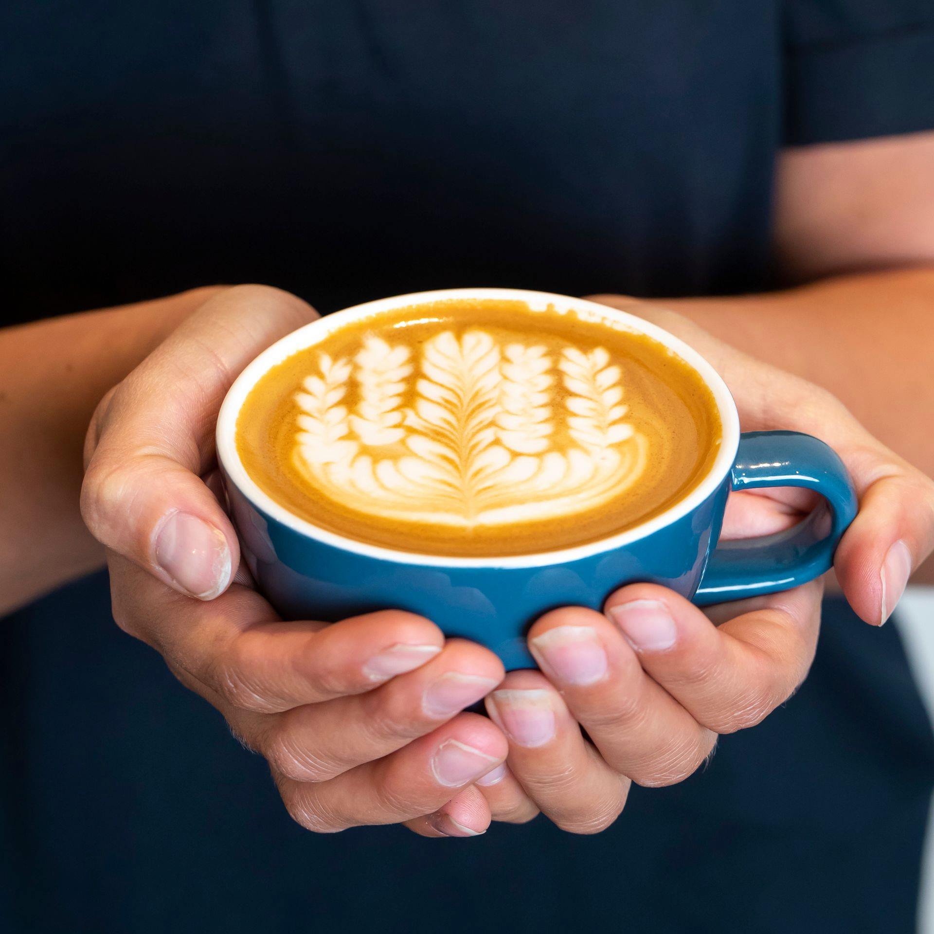Purple Rain Coffee latte art