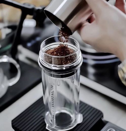 Delter Coffee Press coffee