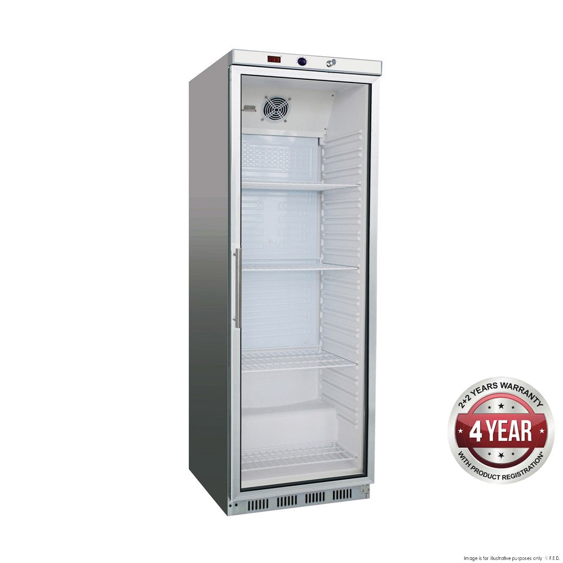 Display Fridge with Glass Door - HR400G S/S