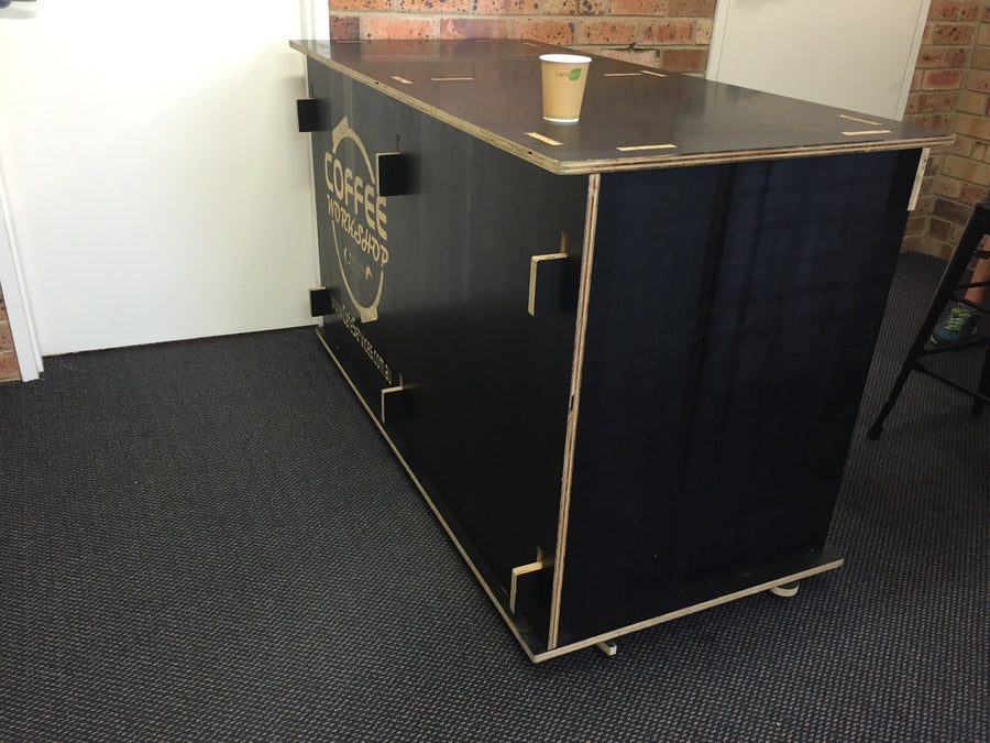 Coffee Cart 1.5 Large Flat Pack side
