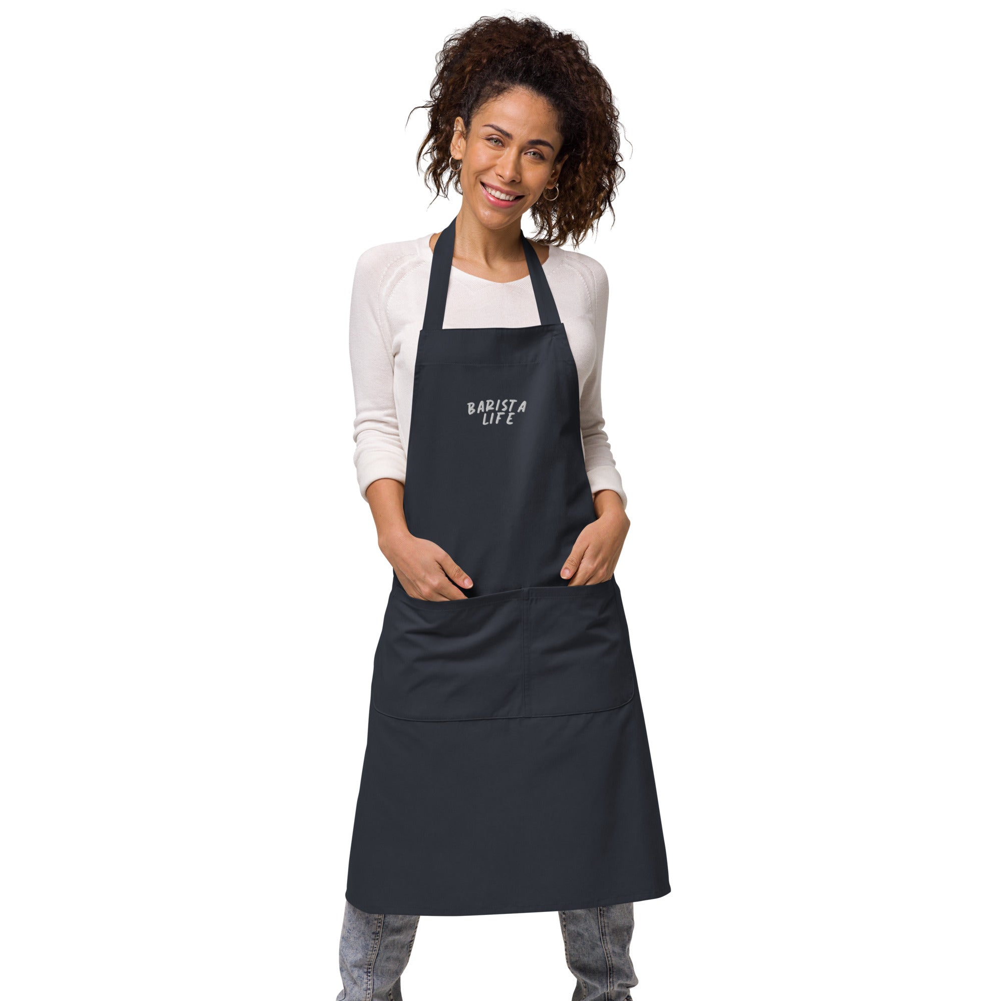 Organic Barista Life cotton apron