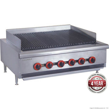 Natural Gas 6 Burner Char Grill Top