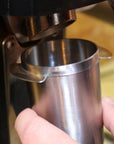 Rhino Coffee Gear Dosing Cup in use