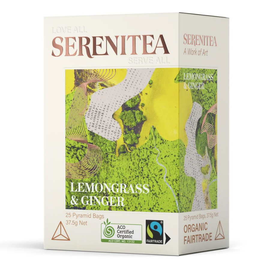 Serenitea Lemongrass & Ginger 25 Pyramid Tea Bags