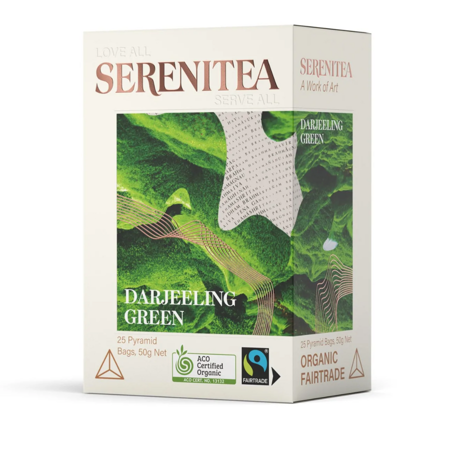 Serenitea Darjeeling Green 25 Pyramid Tea Bags