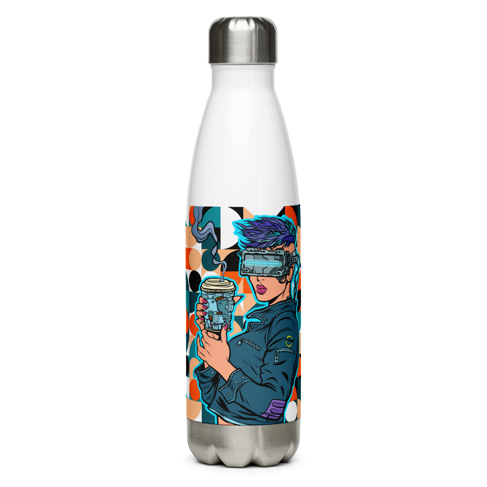 Stainless Steel Robo Girl Water Bottle