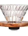 Hario V60 Glass Dripper - 02 - Olive Wood